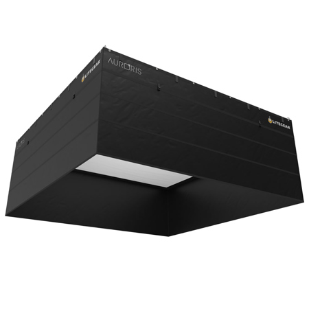 LiteGear 10x3' Teaser for Auroris X LED Light Panel, Matte Black