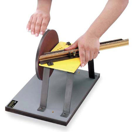 Logan Graphics F-200-1: Precision Sanderer, 10 lb. Wheel Sands up to 2.5" Frame Moulding.