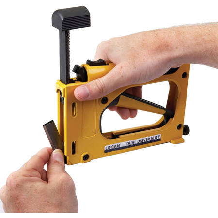 LOGAN PRO-Framing F500-2 - Attrezzo Per Fissare Punti Per Cornici - Doppia Punta Con Impugnatura Comfort - Foto 5