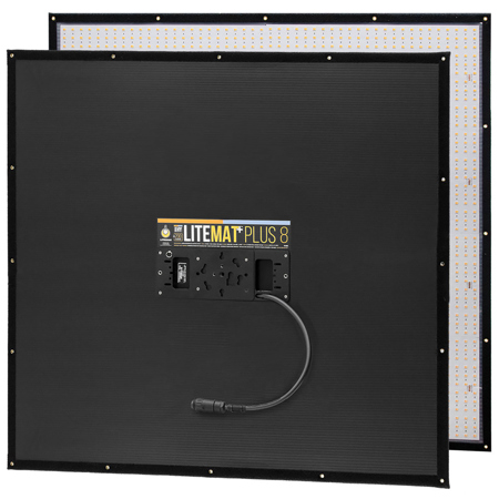 LiteGear LiteMat Plus 8 40x40" 400W Bi-Color LED Light Head Kit with LiteDimmer Plus Duo AC400 DMX Controller