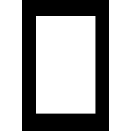 Logan Graphics 8x10" Mat Photo Mount, Solid Black, 5 Pack