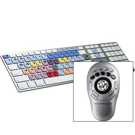 LogicKeyboard Avid Media Composer Ulta Thin Alu Keyboard - Wired USB - Bundle