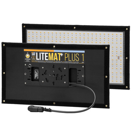 LiteGear LiteMat Plus 1 11.5x21" 50W Bi-Color Light Kit w/DC200 DMX, Gold Mount