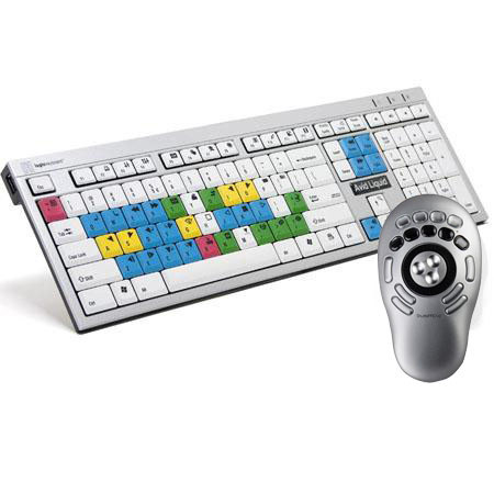 LogicKeyboard Pinnacle Liquid Keyboard, Bundle w/Contour Design Shuttle Pro v2.0