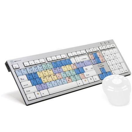 LogicKeyboard Quantel PC Keyboard, Bundle w/Contour Design Shuttle Pro v2.0