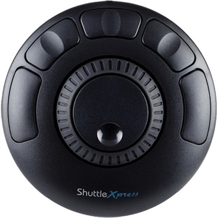 LogicKeyboard Shuttle Xpress Editing Controller, 5 Programmable Buttons, Black