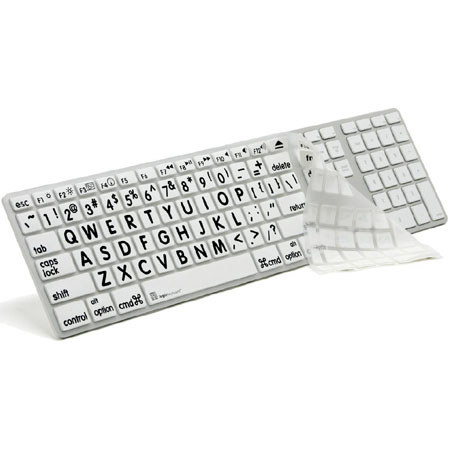 LogicKeyboard Logicskin Large Print US Cover-White