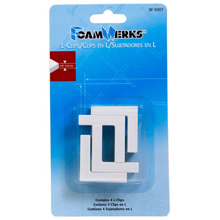 Foamwerks W-5007 FoamBoard L-Clips 4 CT