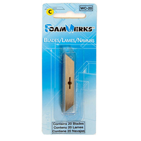 FoamWerks WC-20 Replacement Blades, 20 Pack