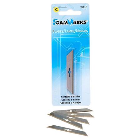 FoamWerks WC-5 Replacement Blades, 5 Pack