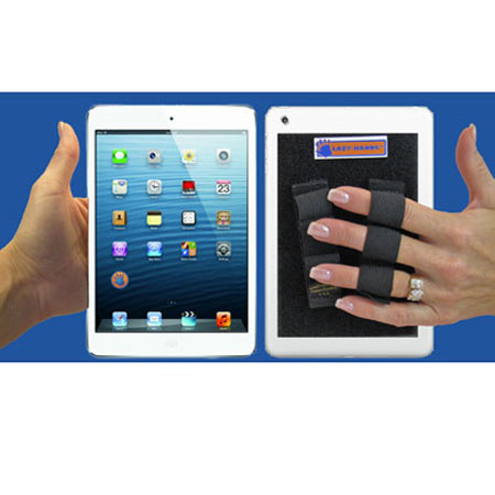 Lazy-Hands Thumbs-Free Grips Pack for Mini iPad & Smaller Tablets, Fits Fingers