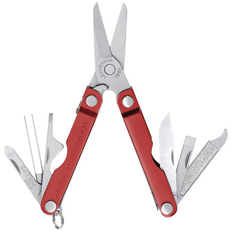 Leatherman Micra Series Keychain Multi-Tool, Red