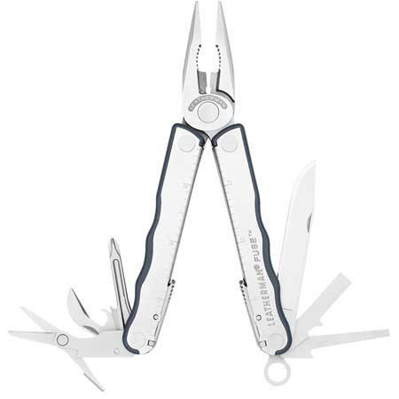 Leatherman Fuse Multi-Tool, Stainless Steel with Needlenose Pliers Head & 13 Components with Nylon Sheath and Gift Box, Closed Length 4"
