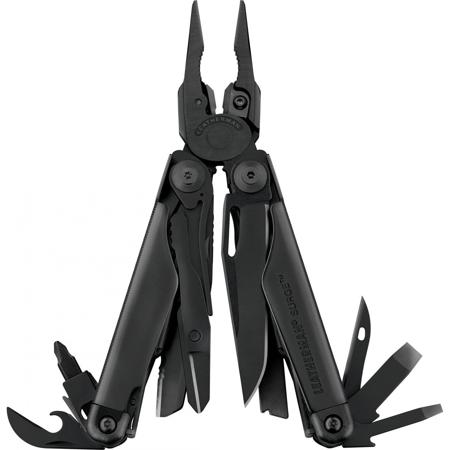 Leatherman Surge Multi-Tool with Black Nylon MOLLE Sheath, Black Oxide