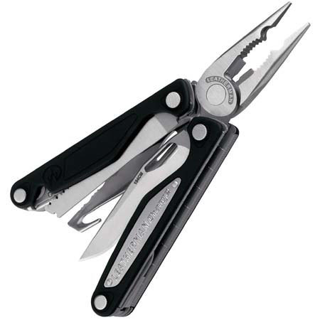 Leatherman Charge ALX Multi-Tool, Stainless Steel with Needlenose Pliers Head & 18 Components with Leather Sheath and Gift Tin, Closed Length 4"