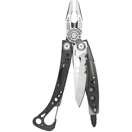 Leatherman Skeletool CX Multi-Tool, Stainless Steel with Needlenose Pliers Head & 7 Components without Sheath, Closed Length 4"