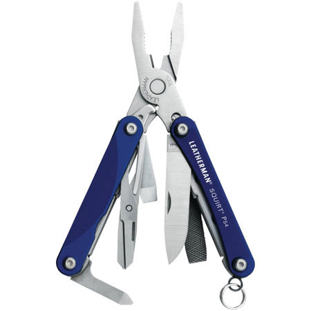 Leatherman Squirt PS4 Keychain Multi-Tool, Blue