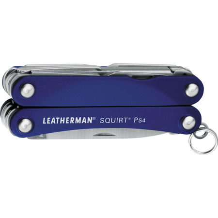 Leatherman Squirt PS4, Keychain Size Multi-Tool, Blue, 9 Tools