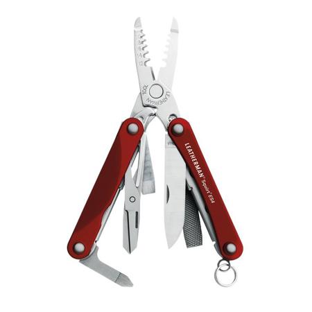 Leatherman Squirt ES4 Keychain Multi-Tool, Red, Box