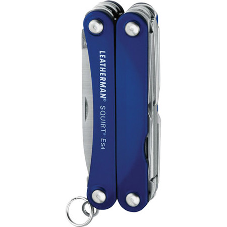 Leatherman Squirt ES4, Keychain Size Multi-Tool, Blue, 9 Tools