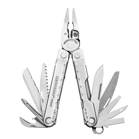Leatherman Rebar Multi-Tool with Standard Sheath, Stainless Steel, Box