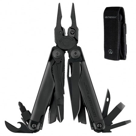 Leatherman Surge with Black Molle Sheath, Black