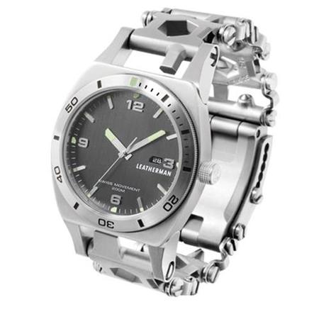 Leatherman Tread Tempo Wearable Multi-Tool Watch, Stainless Steel, 30 Tools