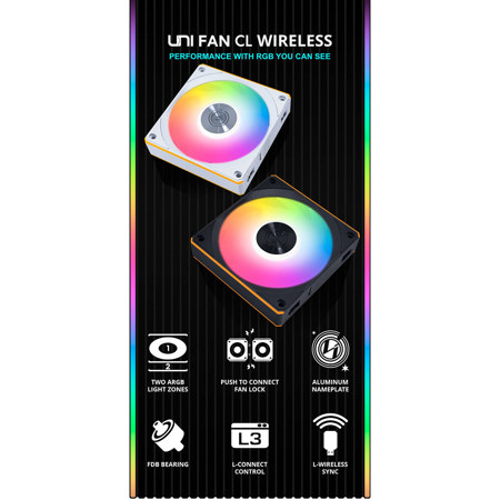 Lian-Li UNI FAN CL Wireless 120mm ARGB Case Fan