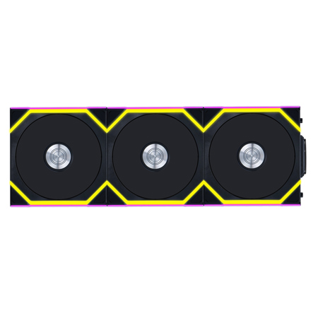 Lian-Li UNI FAN SL Wireless 120mm RGB Fan w/Reverse Blade & Controller, 3-Pack Black