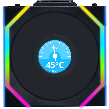Lian-Li UNI FAN SL Wireless 1.6" LCD 120mm RGB Case Fan with Reverse Blade