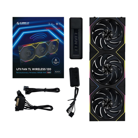 Lian-Li UNI FAN TL Wireless 120mm Fan w/Reverse Blade & Controller