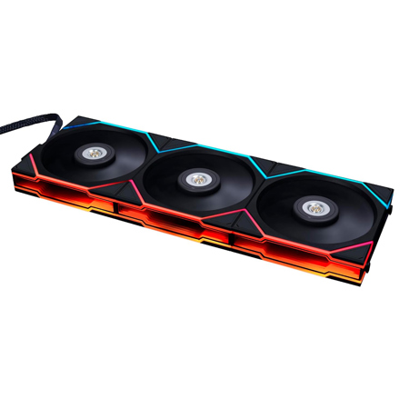 Lian-Li UNI FAN TL 120mm RGB Case Fan with Reverse Blades and Controller, 3-Pack