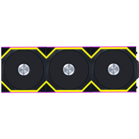 Lian-Li UNI FAN SL Wireless 120mm RGB Case Fan with Controller, 3-Pack Black