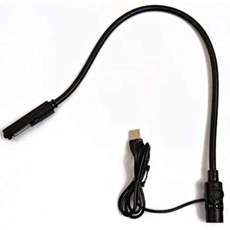 Littlite LED-NA-USB Series 12" LED Gooseneck Console Light with Straight Connector and USB Cable