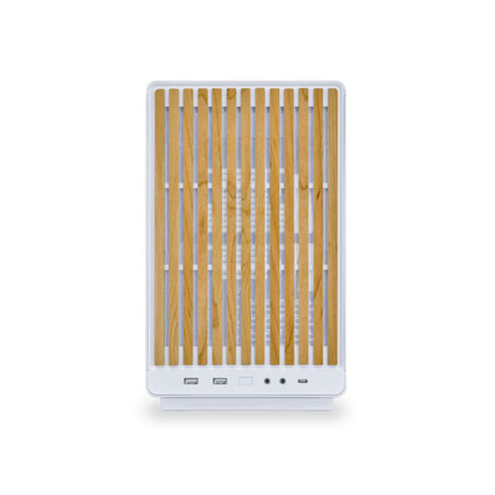Lian-Li A3-mATX M-ATX Micro Tower Computer Case, Wood/White A3W
