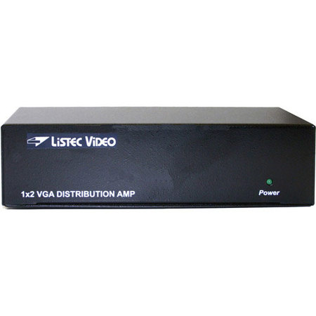 Listec Teleprompters 1x2 Input/Output VGA Distribution Amplifier