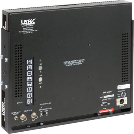Listec Teleprompters Spectra-Lite 1U 15" LED Flat Panel Display