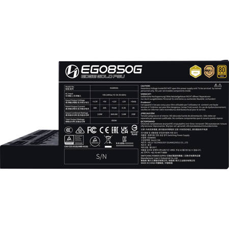 Lian-Li EG0850G EDGE GOLD 850W 80+ Gold Fully Modular ATX PSU