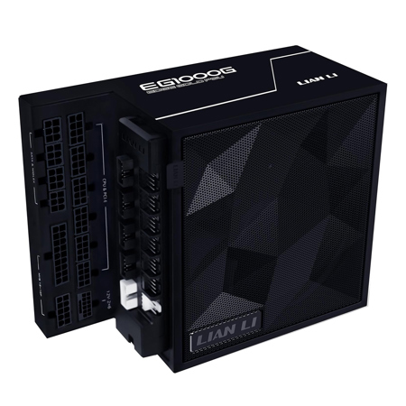 Lian-Li EG1000G EDGE GOLD 1000W 80+ Gold Certified Fully Modular ATX PSU with USB Hub, Black