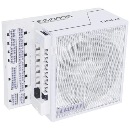Lian-Li EG1200G EDGE GOLD 1200W 80+ Gold Certified Fully Modular ATX PSU with USB Hub, White
