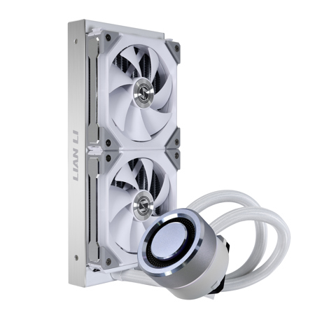 Lian-Li Galahad 240mm UNI FAN SL Edition All-in-One ARGB CPU Liquid Cooler,White
