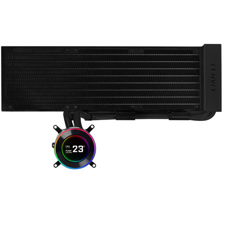 Lian-Li HydroShift II LCD-C 360 All-In-One ARGB CPU Liquid Cooler Black FanLess