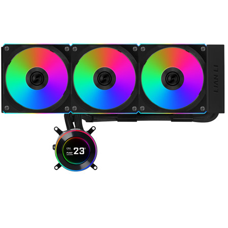 Lian-Li HydroShift II LCD-C 360 All-In-One ARGB CPU Liquid Cooler Black with Fan