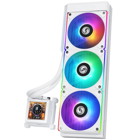 Lian-Li HydroShift LCD 360R 360mm All-In-One ARGB CPU Liquid Cooler - ARGB Fans