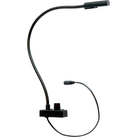L-LED-BLUE Series 18" Permanently Attached Gooseneck Dual Color White/Blue LED Lampset with Bottom Mount Cord, No Power Supply