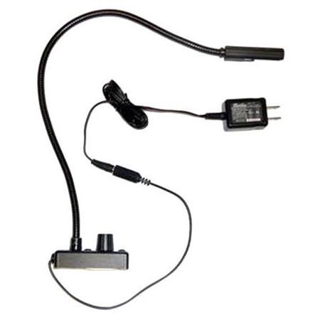 Littlite L-LED Series LED 12" Permanently Attached Gooseneck Lampset, U.S Power Supply