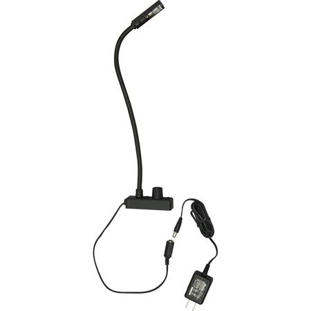 Littlite L-2 Series Low Intensity 12" Permanently Attached Gooseneck Lampset, U.S Power Supply