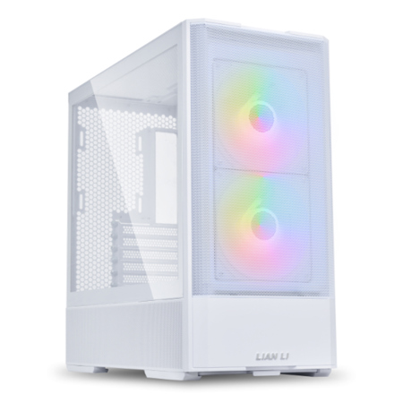 Lian-Li LANCOOL 207 ARGB Tempered Glass ATX Mid-Tower Computer Case, White