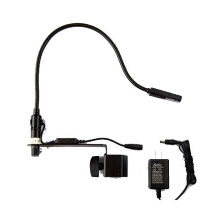 Littlite 12" LED Gooseneck Music Stand Light with Clamp Arm & Touch Dimmer, Euro Power Supply (Type C Plug)
