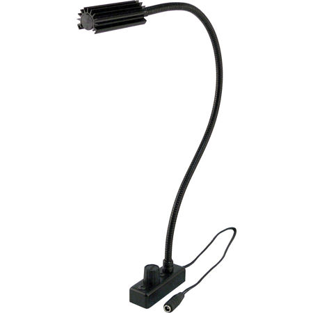 Multi-Volt High Intensity LED Lampset with 12-28V Dimming 18" Permanently Attached Top Mount Gooseneck, No Power Supply